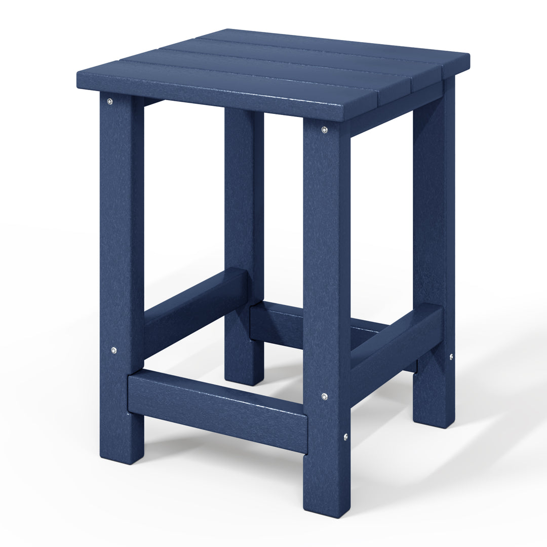 Malibu Kids Outdoor Patio Furniture HDPE Adirondack Square Side Table