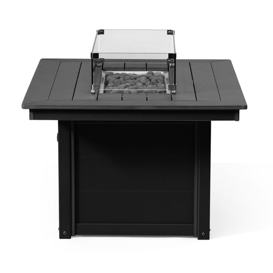 Helios 46" Modern Outdoor 55,000 BTU Patio Gas Propane Rectangle Deck Fire Pit Table