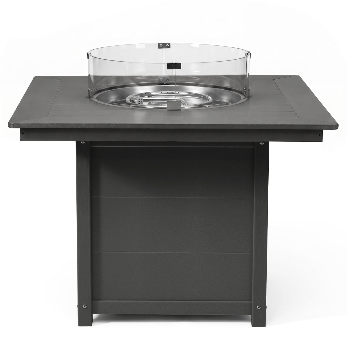 Helios Modern Outdoor Patio Propane 42" Square Fire Pit Table