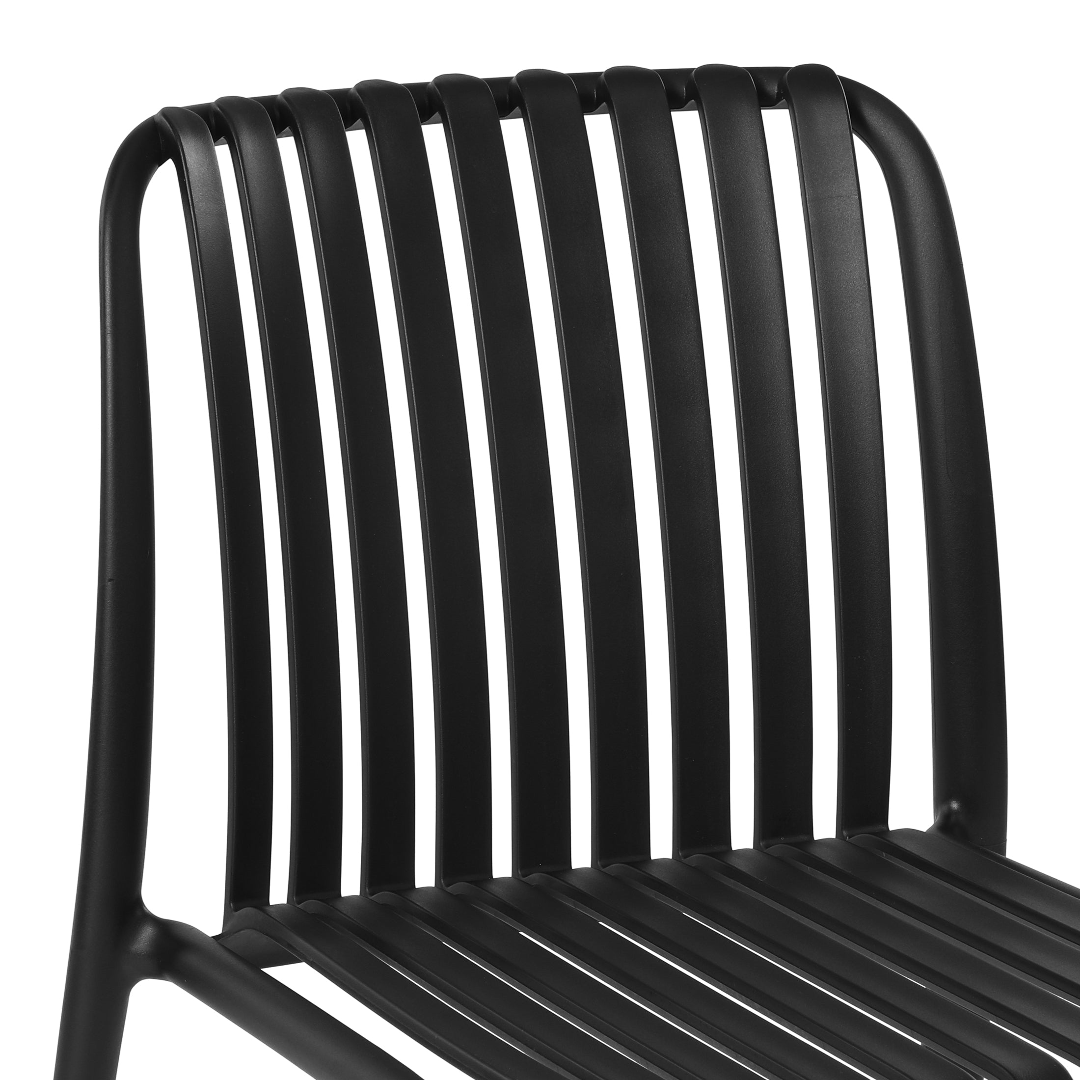 Playa 7-Piece Outdoor Patio Dining Table Set With Stackable Patio Chairs