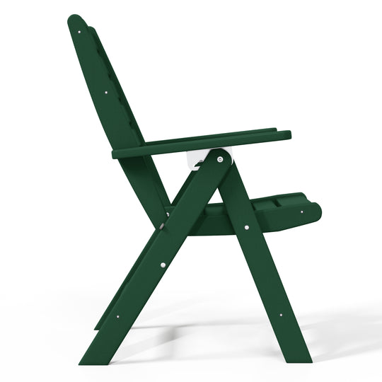 Malibu HDPE Adjustable Highback Folding Patio Dining Chair