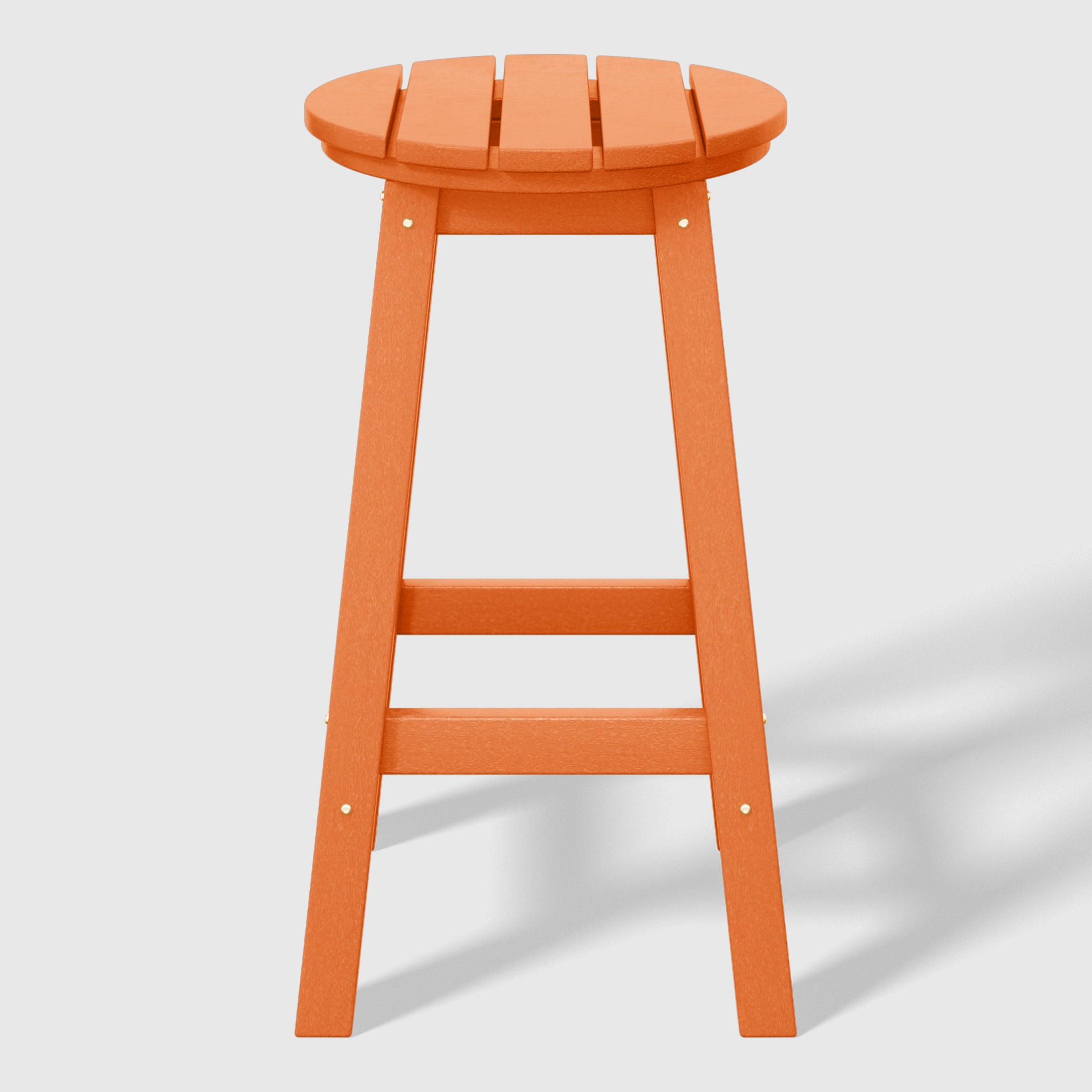 Malibu 24" HDPE Outdoor Patio Round Counter Height Bar Stool