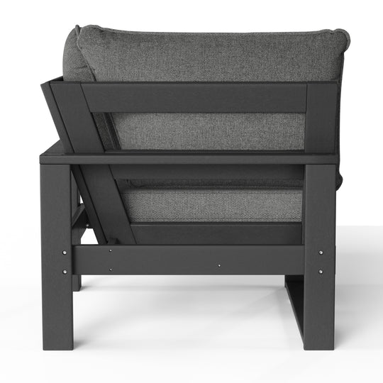Outdoor HDPE Sectional Corner Sofa Seat with Water-Proof Cushions