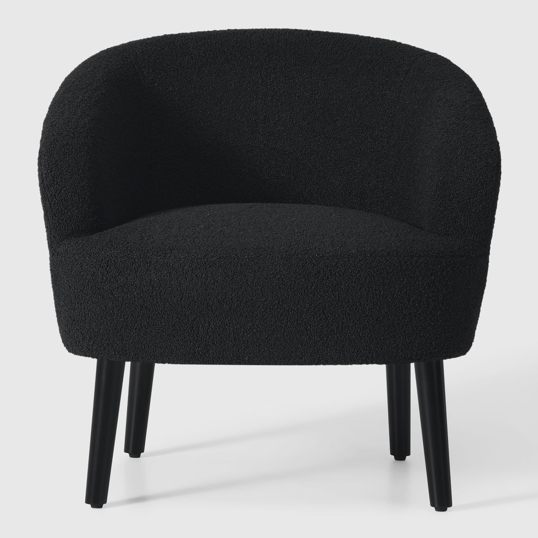 Alexandria 29" Wide Mid Century Modern Club Barrel Accent Armchair, Set of Two