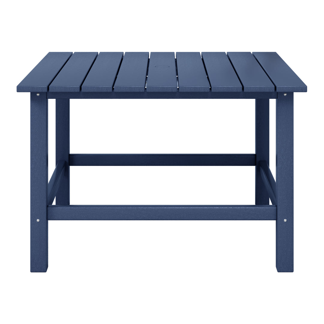 Malibu Kids Outdoor Patio Furniture HDPE Square Dining Table
