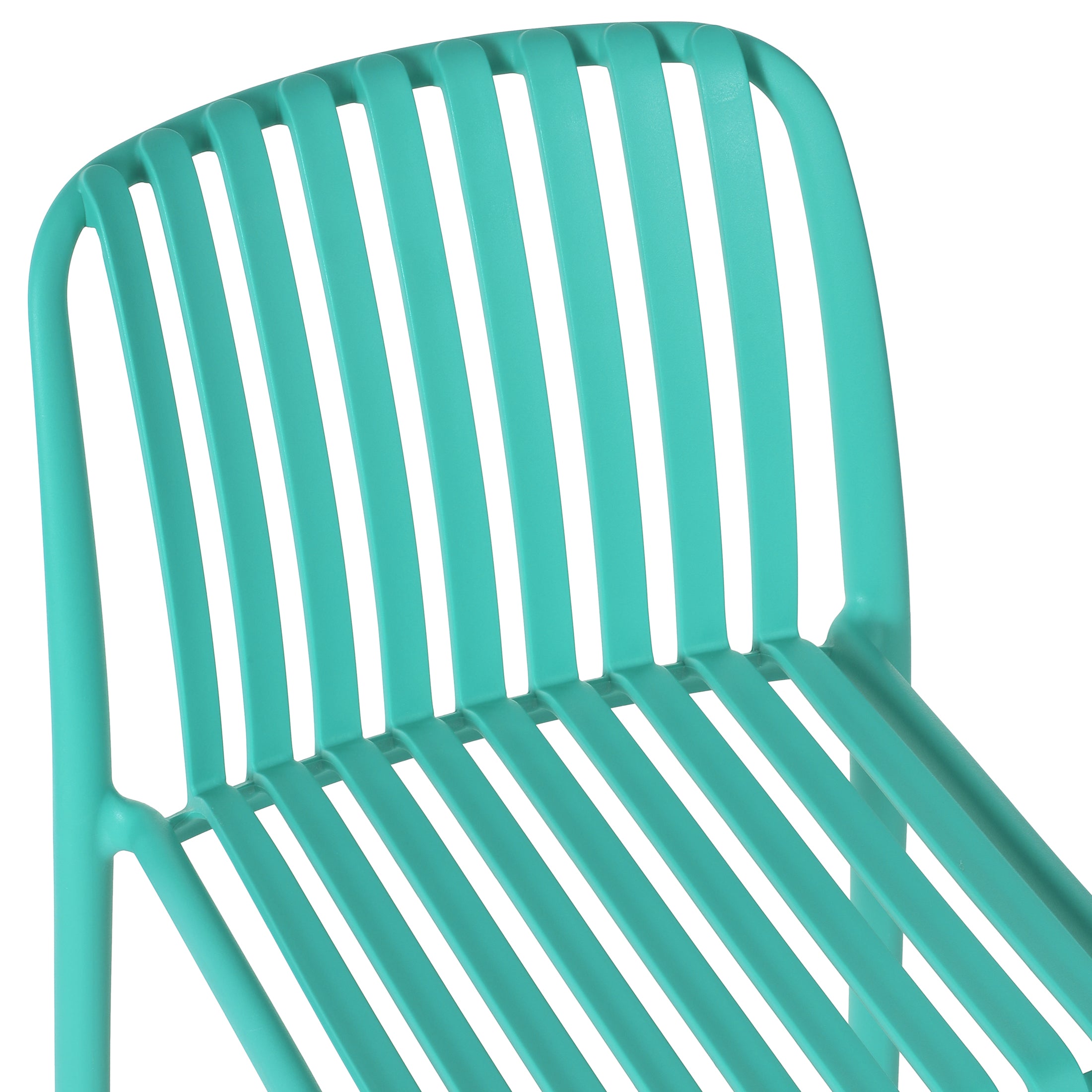 Playa 29.5" Outdoor Modern Polypropylene Plastic Patio Bar Height Stools (Set of 2)
