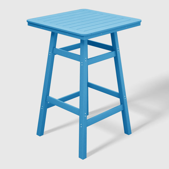 Malibu 30" Square Outdoor Patio Bistro Bar Table With Umbrella Hole