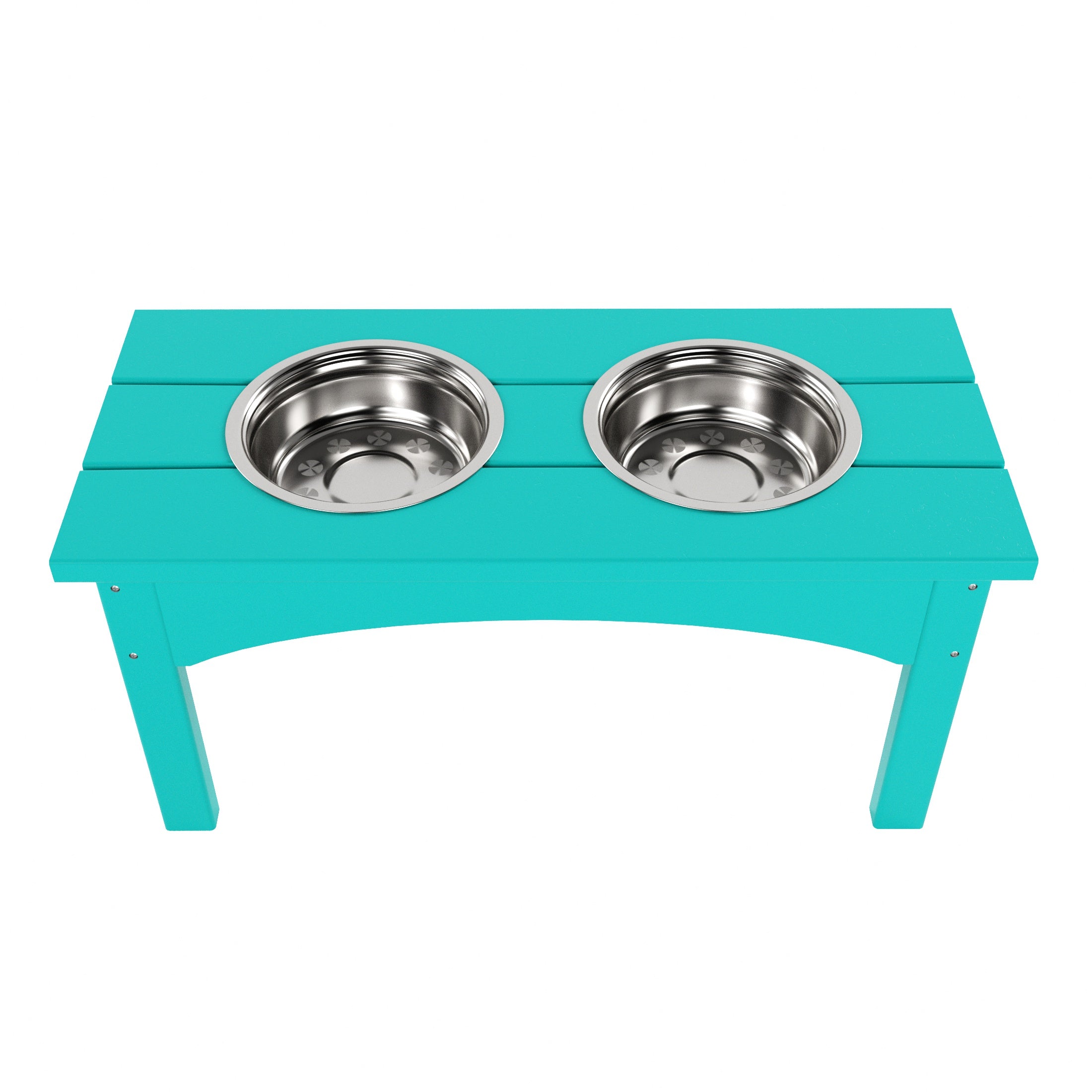 Malibu HDPE Weather Resistant Elevated Pet Feeder