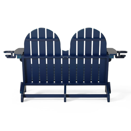 St. Augustine Outdoor Patio 49" HDPE Folding Adirondack Garden Bench