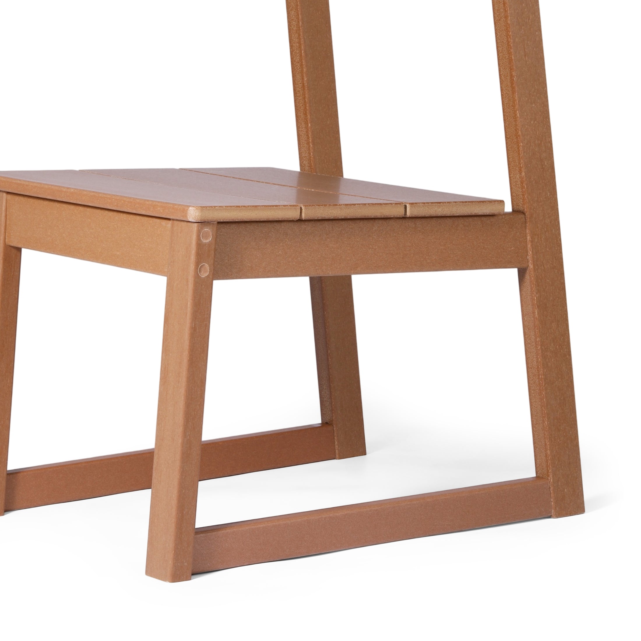 Paloma Modern HDPE Outdoor Armless Patio Dining Chairs (Set of 2)