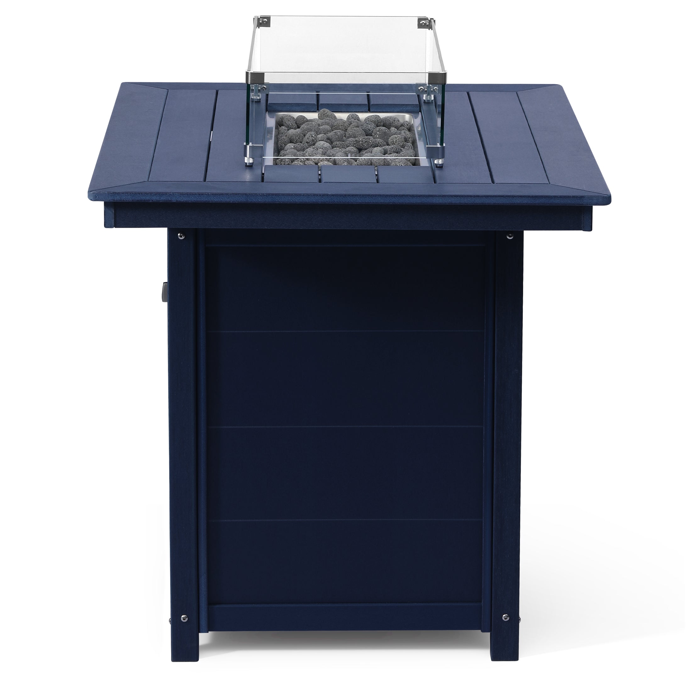 Helios 46" Modern Outdoor Patio Gas Propane Rectangle Fire Pit Table