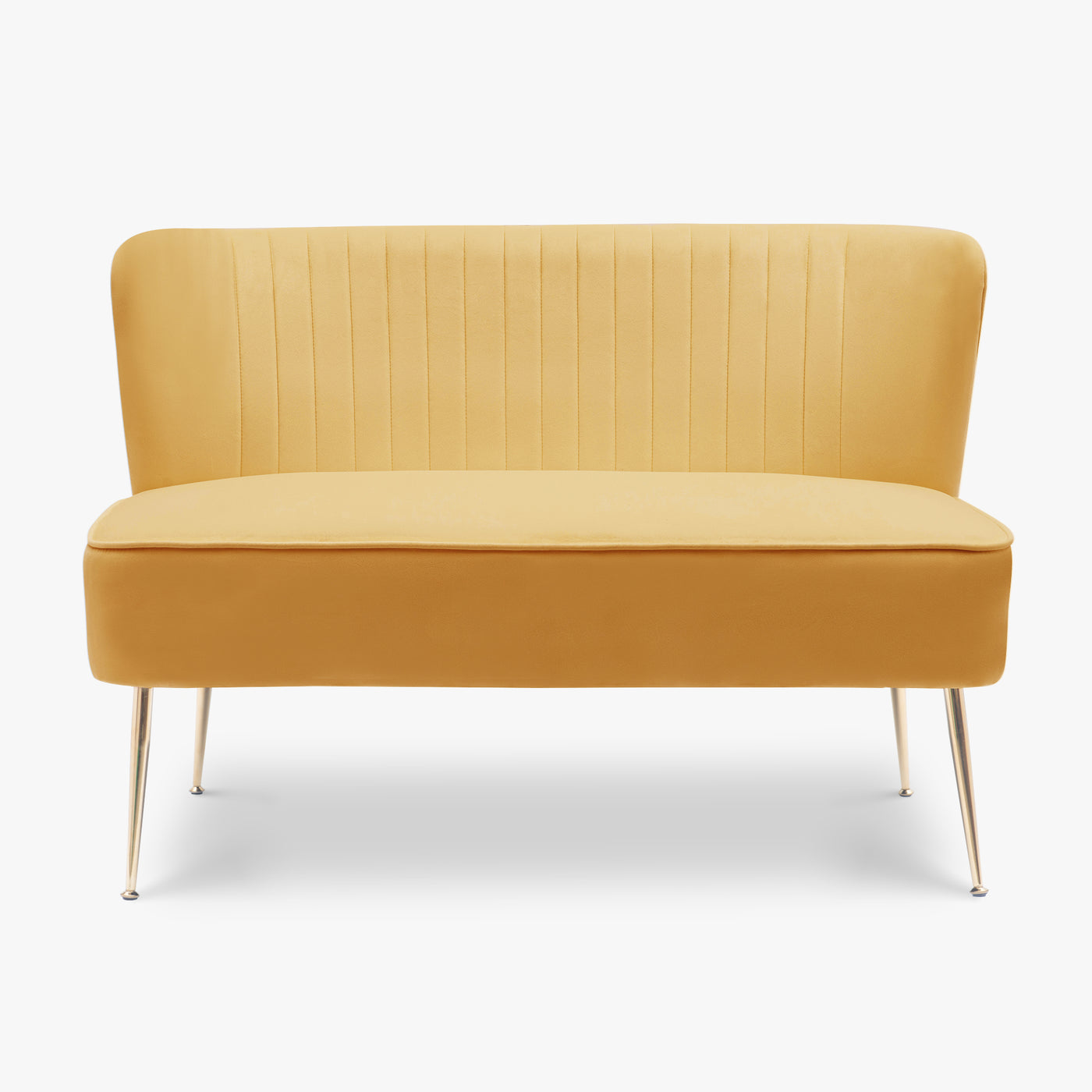 Phoebe Mid Century Modern Tufted Velvet Loveseat Sofa and Chair Set