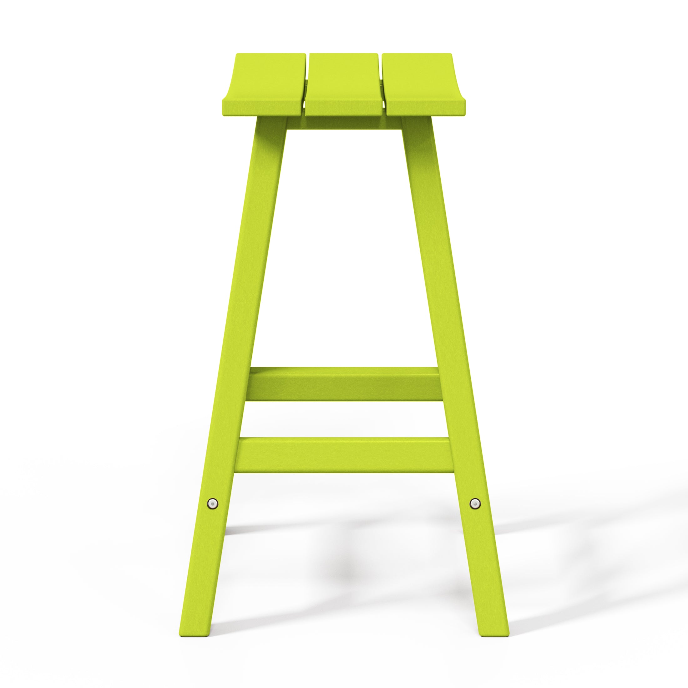 Malibu 24" HDPE Outdoor Patio Counter Height Bar Stools (Set of 3)