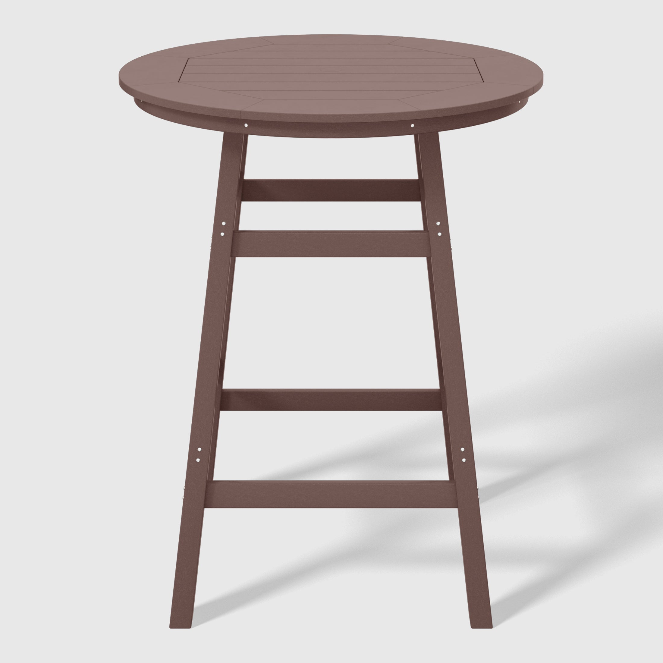 Malibu 5-Piece HDPE Outdoor Patio Dining Bar Bistro Table Set with Bar Stools