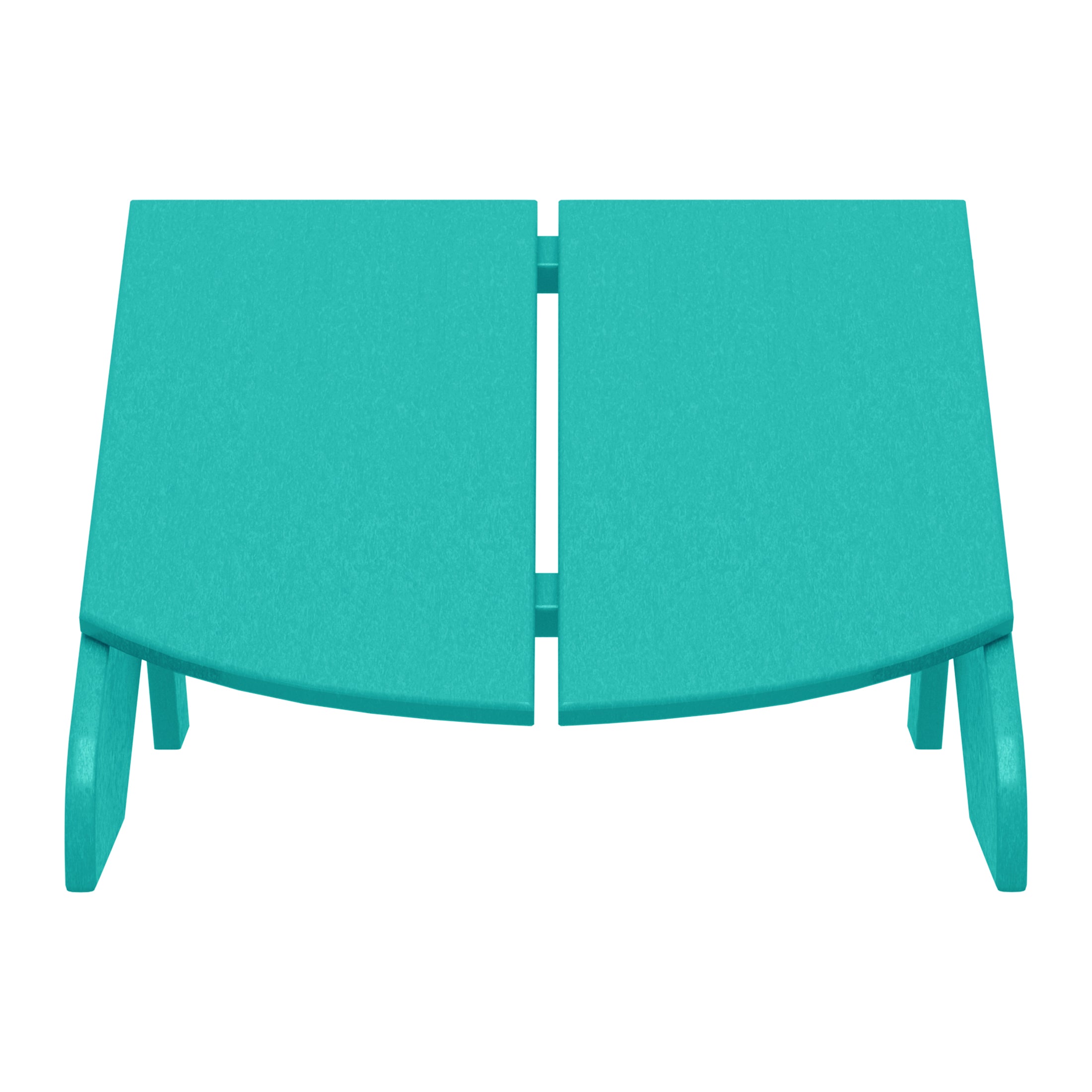 Riviera Modern HDPE Plastic Folding Patio Adirondack Ottoman