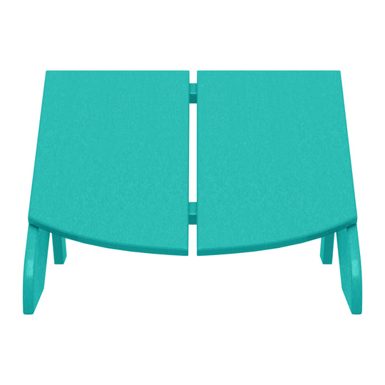 Riviera Modern HDPE Plastic Folding Patio Adirondack Ottoman