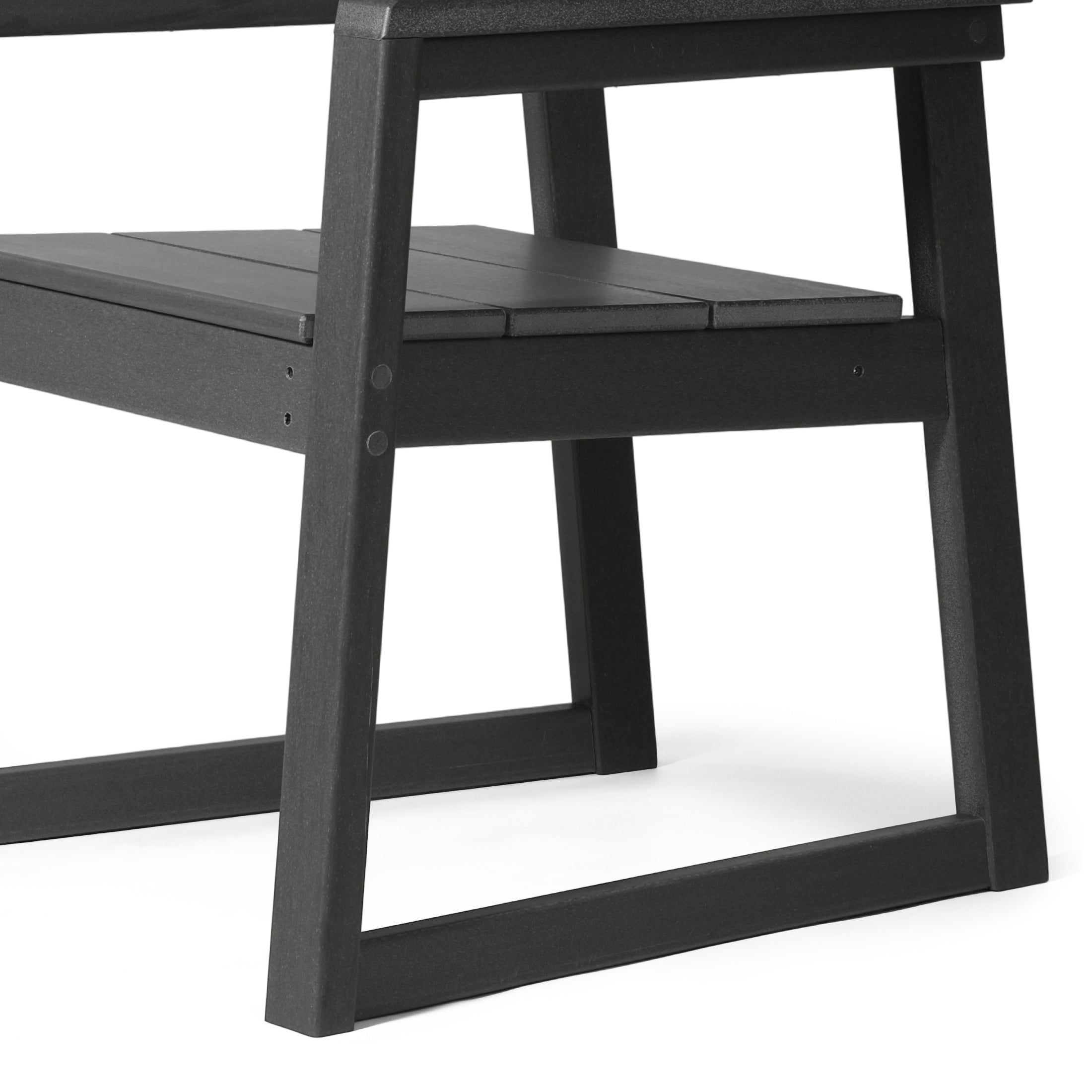 Paloma Modern HDPE Outdoor Patio Dining Arm Chairs (Set of 2)