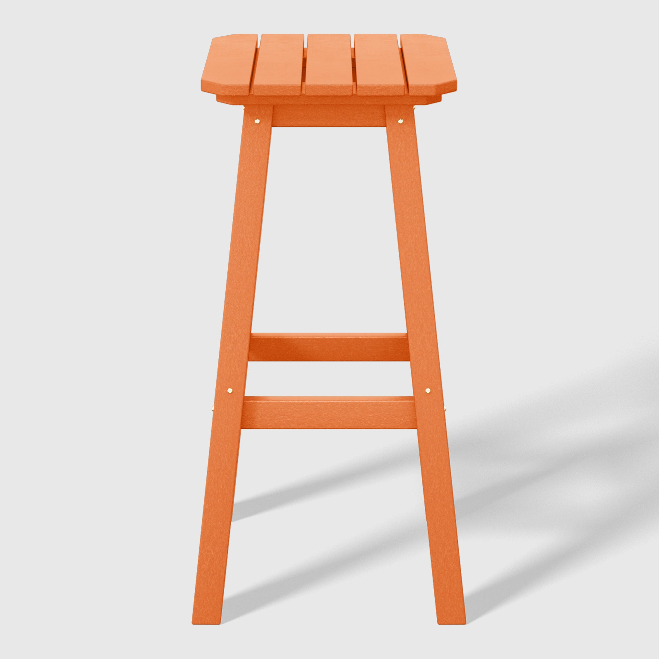 Malibu 29" HDPE Outdoor Patio Square Bar Stools (Set of 3)