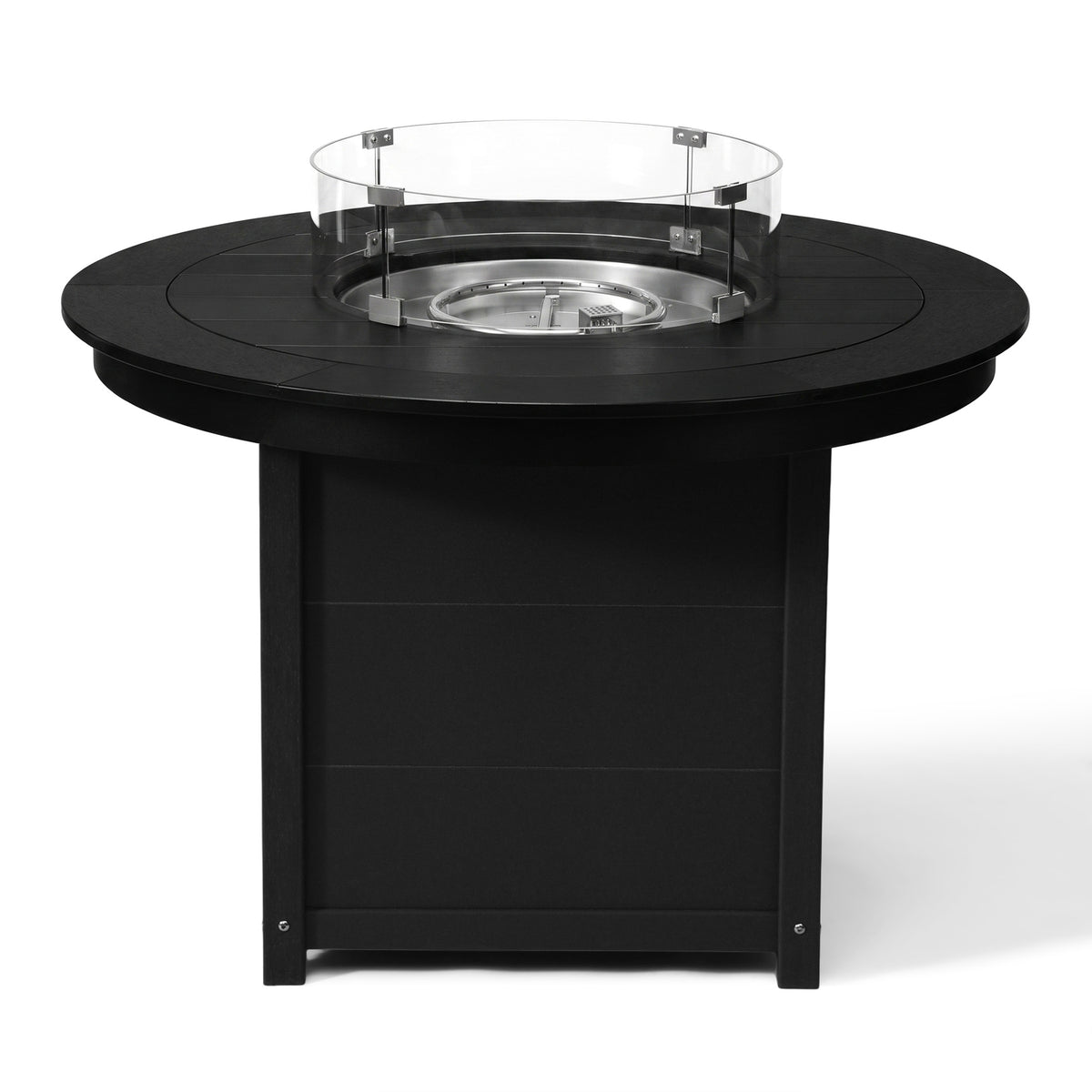 Helios 47" Modern Outdoor Patio Propane Gas Round Fire Pit Table