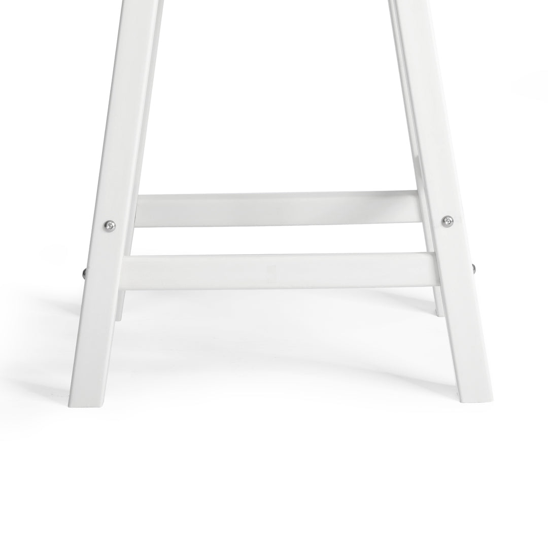 Malibu 24" HDPE Outdoor Patio Counter Height Bar Stools (Set of 2)