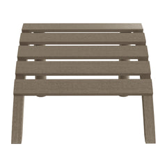 Azura Outdoor Patio HDPE Adirondack Ottoman Footrest