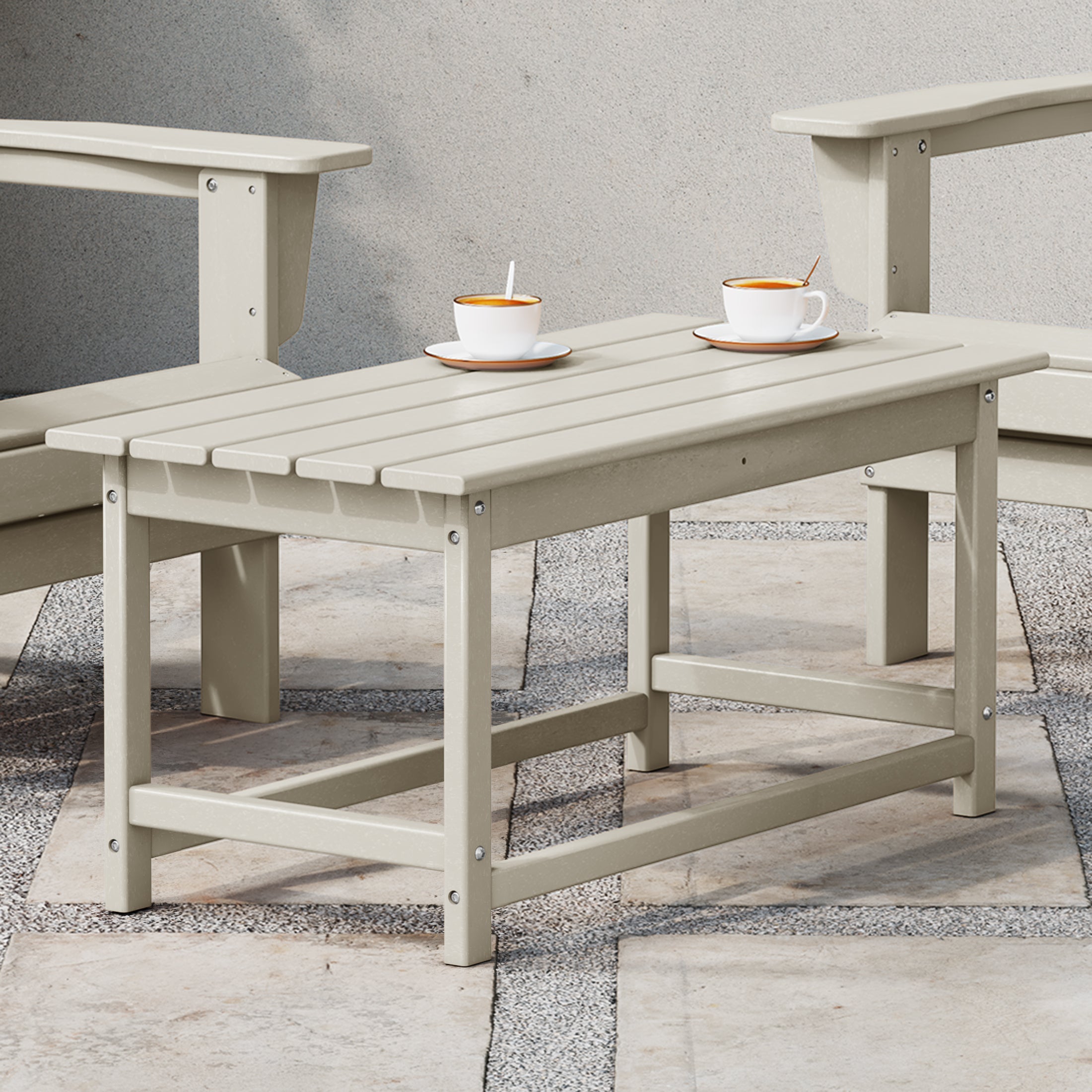 Malibu 35" length outdoor Coffee table for Adirondack chair