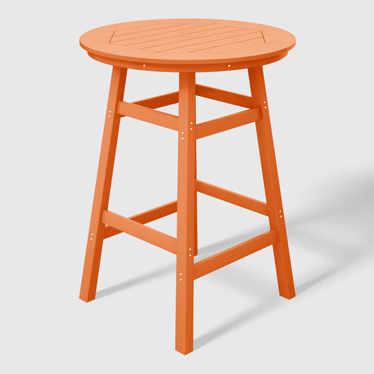 Malibu Outdoor 35" HDPE Round Patio Bar Height Table
