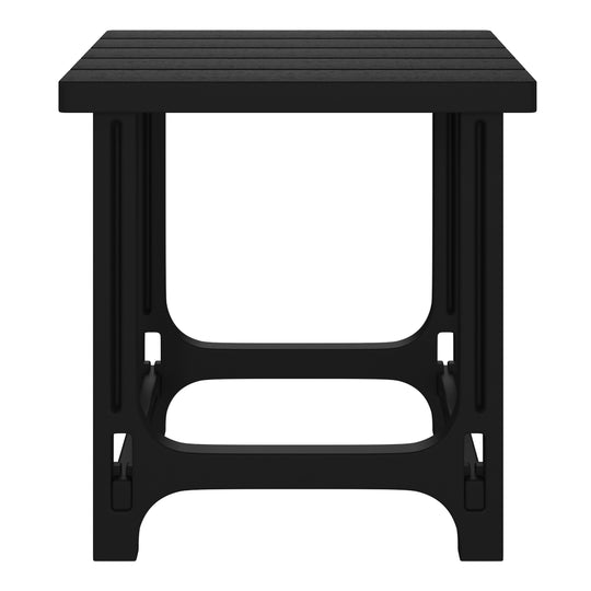 Azura Outdoor 18" HDPE Square Adirondack Patio Side Table