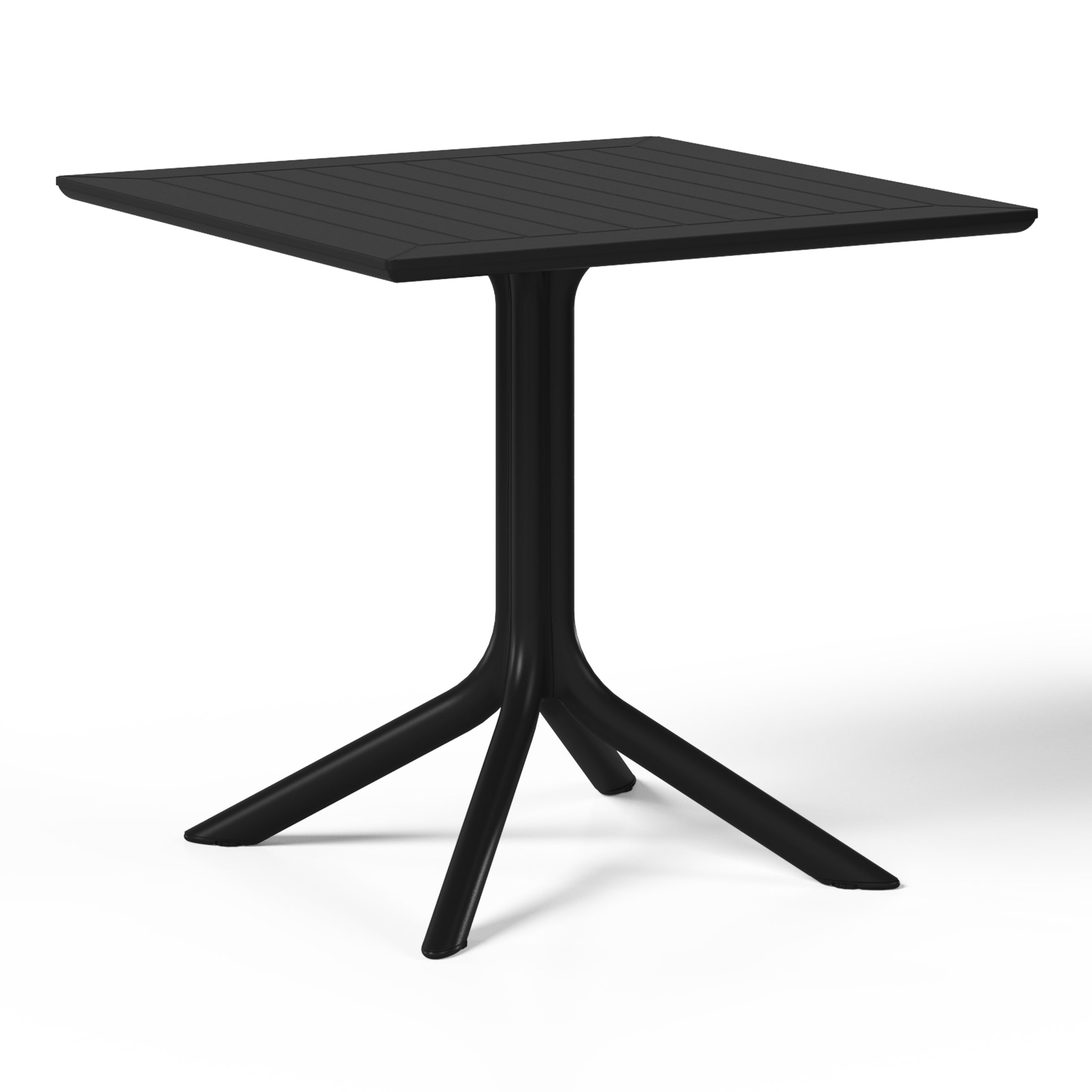Playa 31.5" Square Outdoor Plastic Resin Patio Dining Table for 4