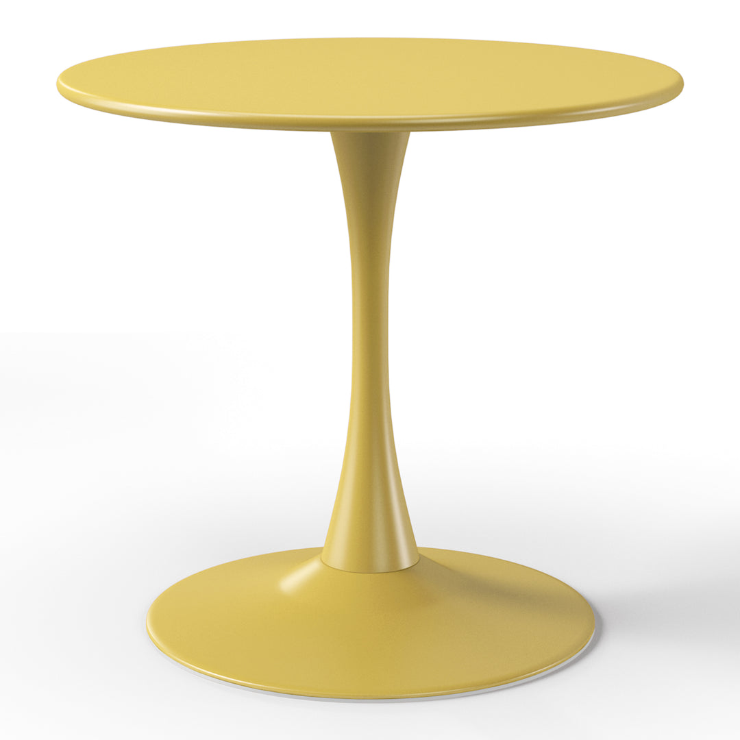 Playa 31.5" Round Outdoor Indoor Metal Cocktail Dining Table