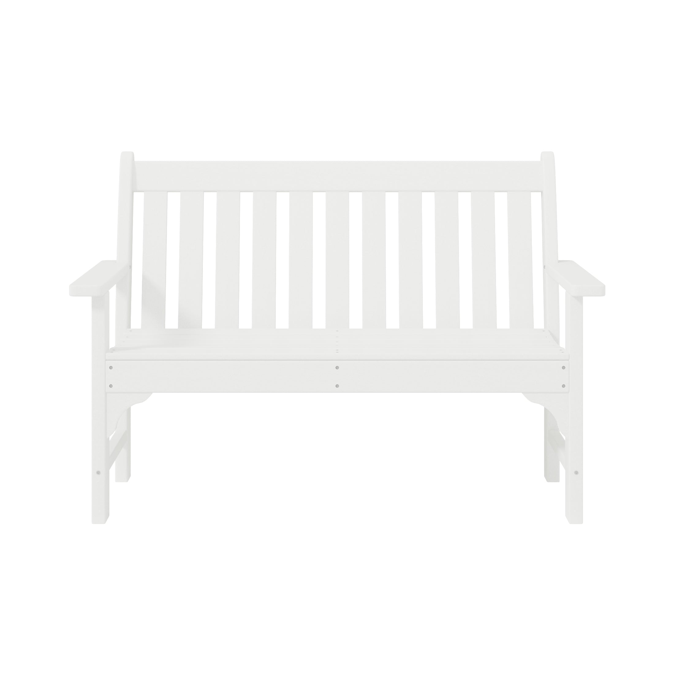 Malibu Outdoor 2-Person All-Weather HDPE Front Porch Garden Bench