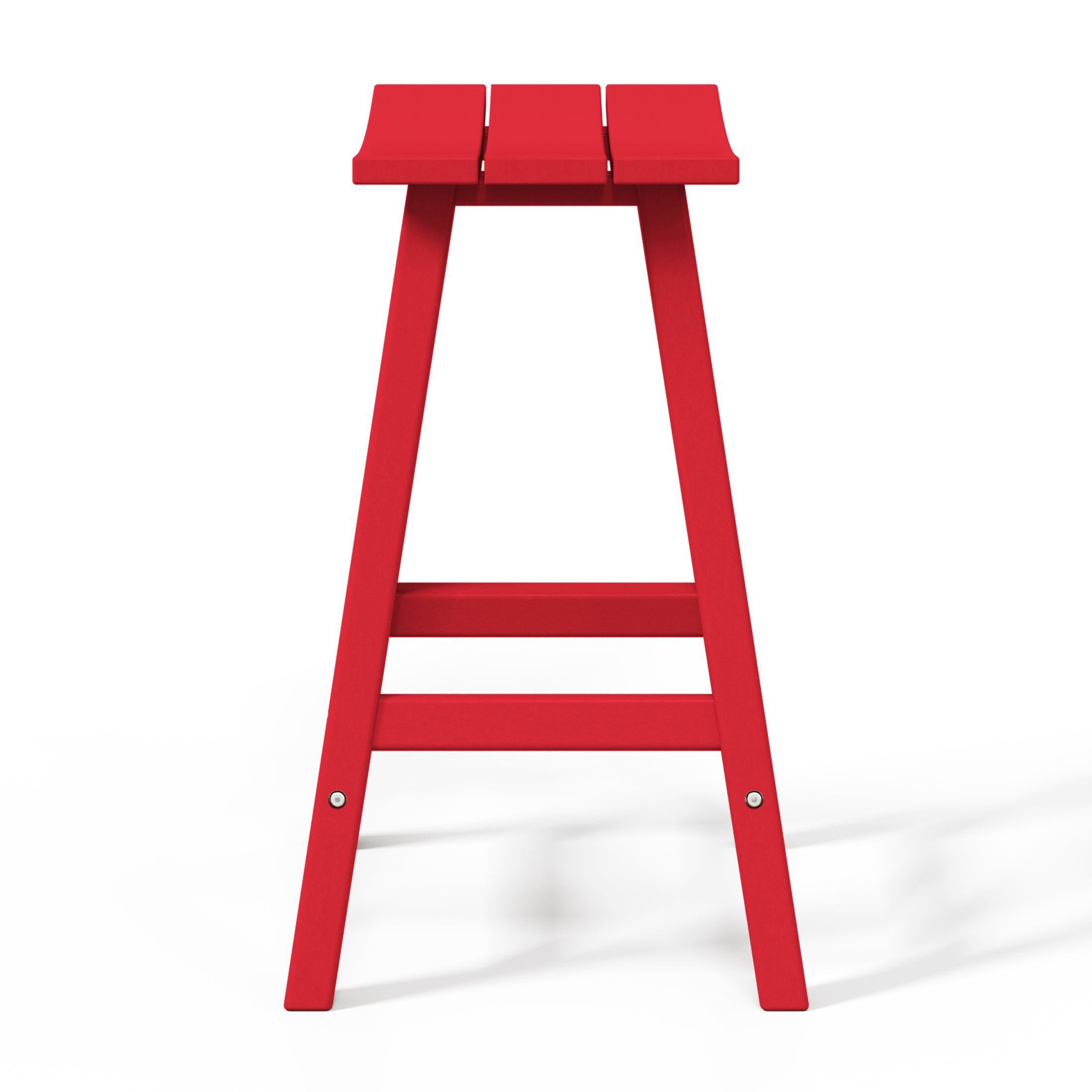 Malibu 24" HDPE Outdoor Patio Counter Height Bar Stools (Set of 2)