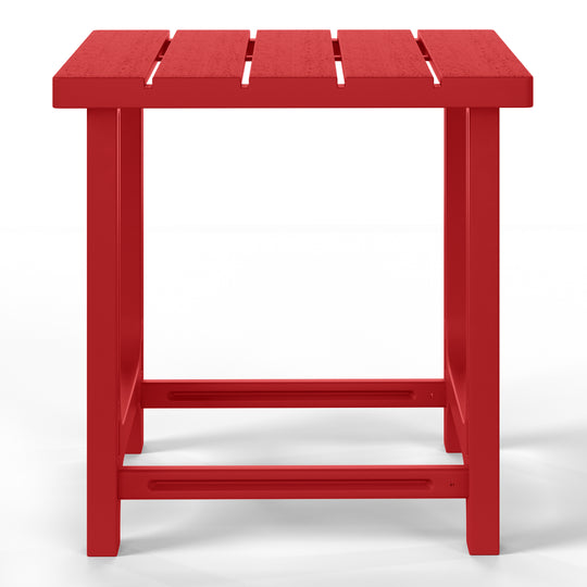 Azura Outdoor 18" HDPE Square Adirondack Patio Side Table