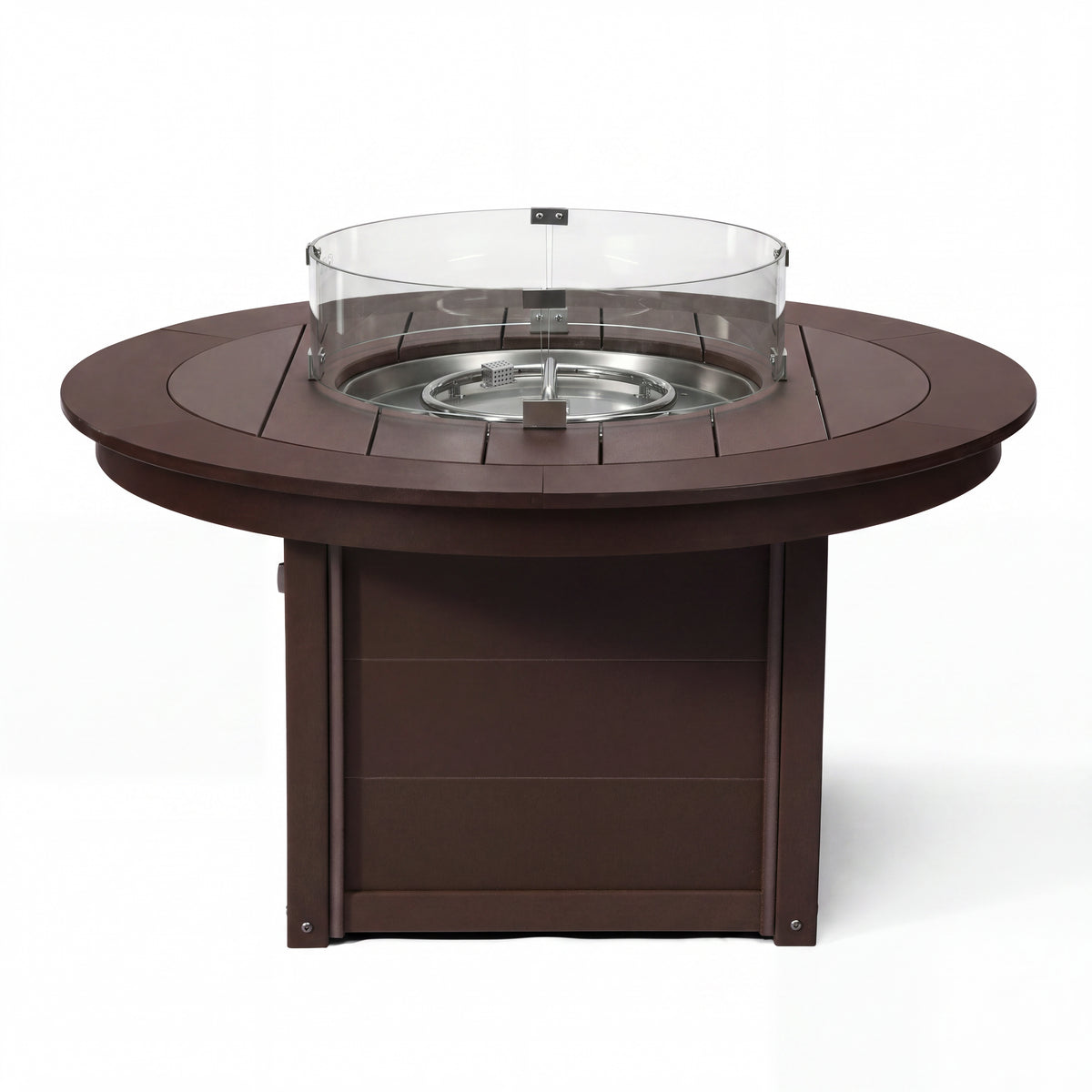 Helios 47" Modern Outdoor 55,000 BTU Patio Propane Round Fire Pit Table