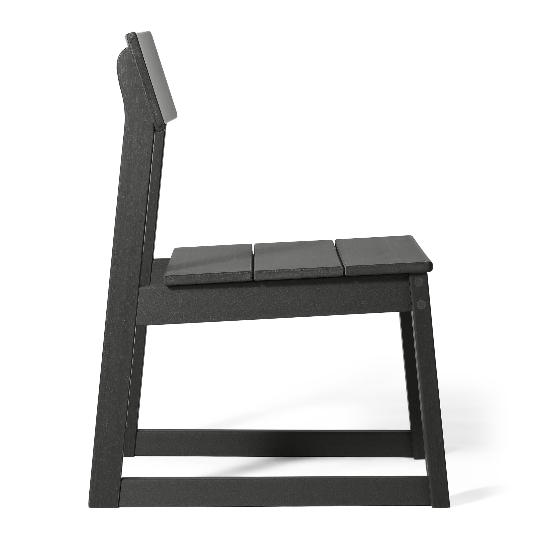 Paloma Modern HDPE Outdoor Armless Patio Dining Chairs (Set of 2)