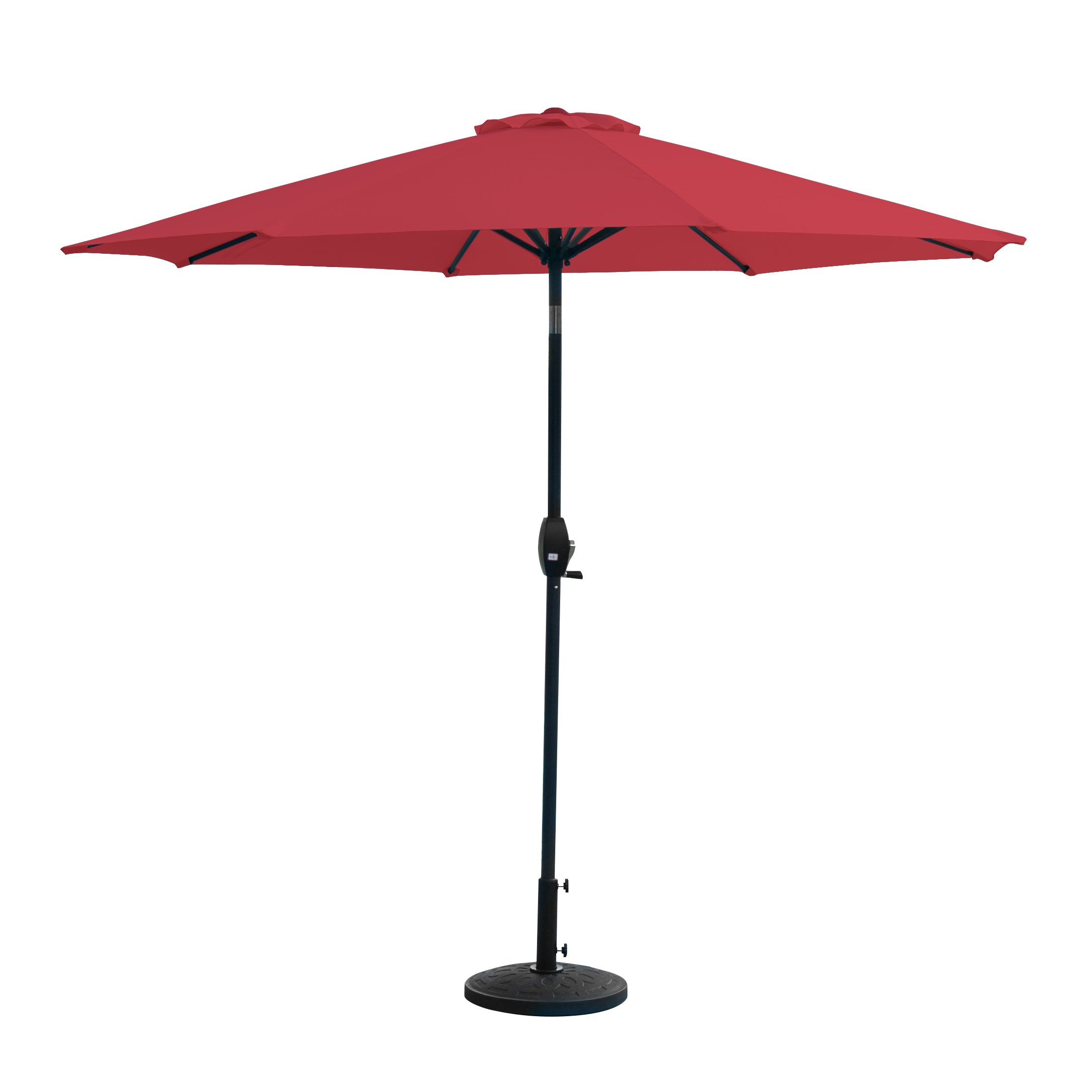 Paolo 9 ft. Patio Table Umbrella with tilt, crank features and free standing weight base kit