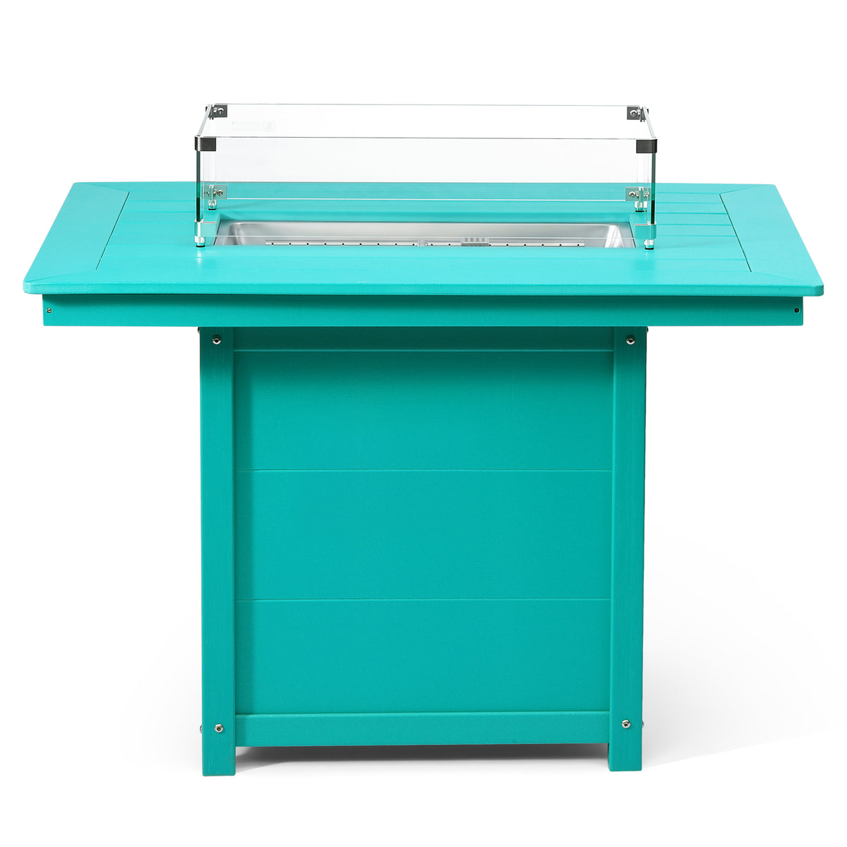 Helios 46" Modern Outdoor Patio Gas Propane Rectangular Fire Pit Table