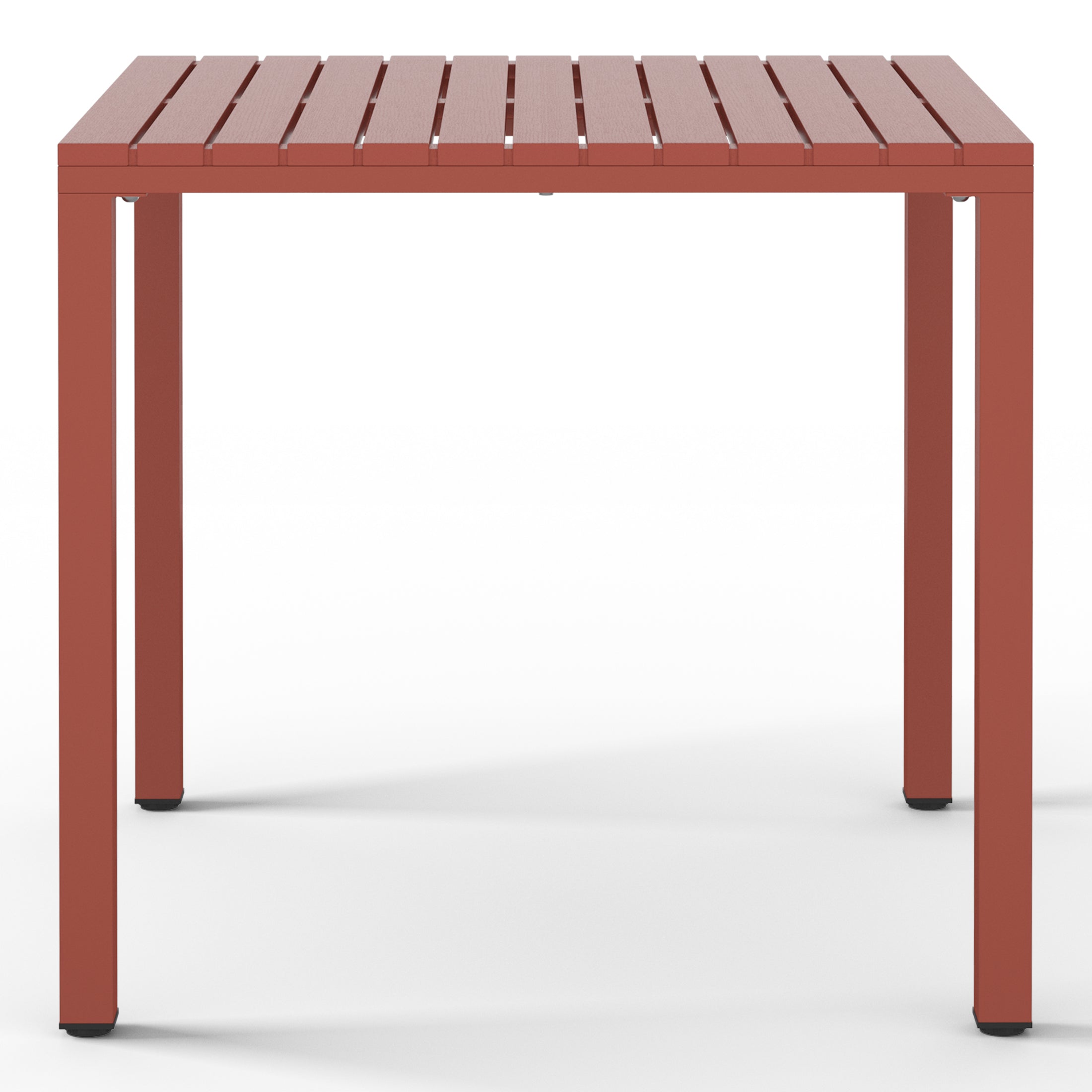 Playa 31.5" Iron Metal Frame Outdoor Square Patio Dining Table