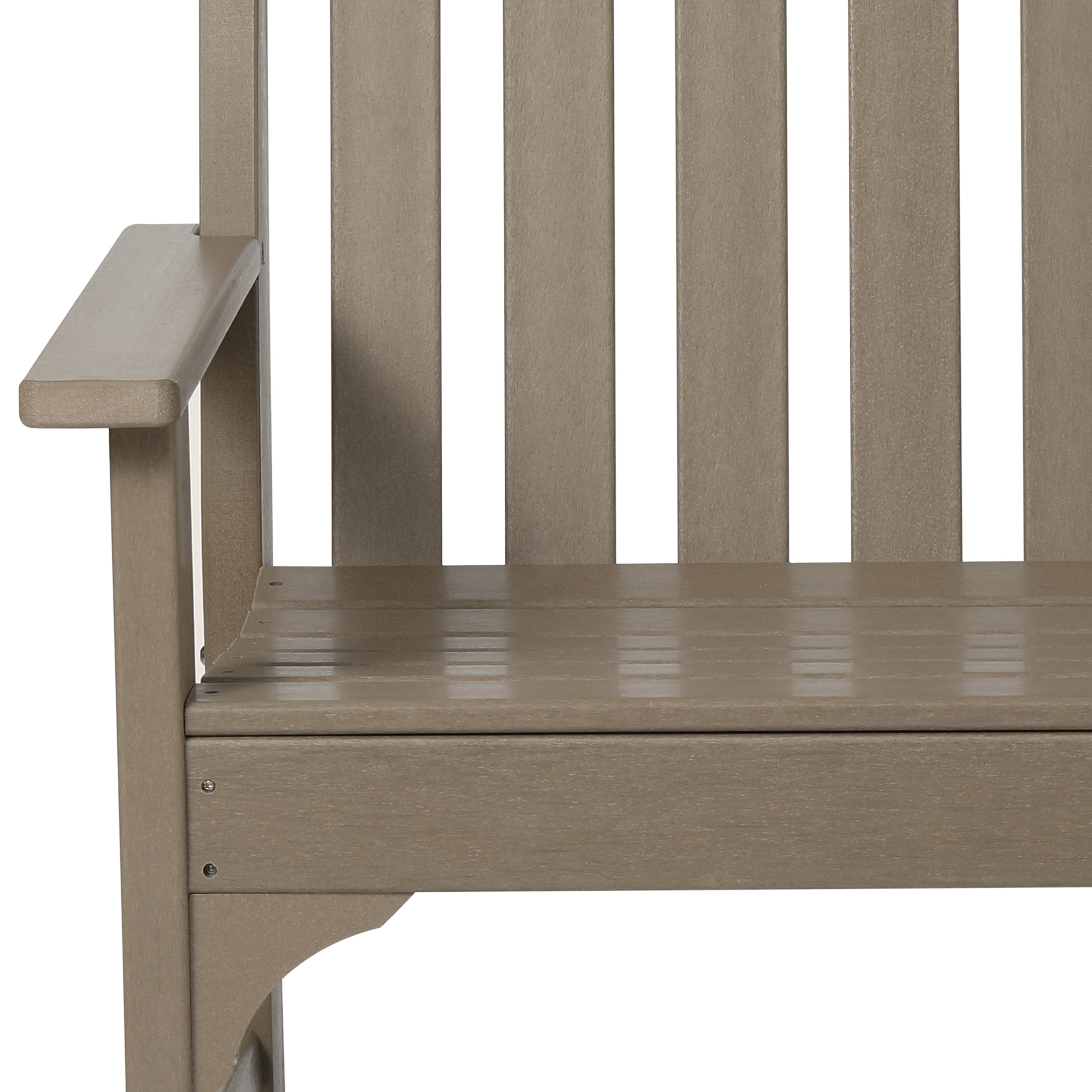 Malibu 5-Piece HDPE Outdoor Patio Furniture Couch and Rocking Chair Set