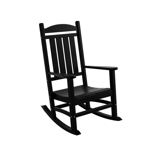 Malibu 5-Piece HDPE Outdoor Patio Furniture Couch and Rocking Chair Set