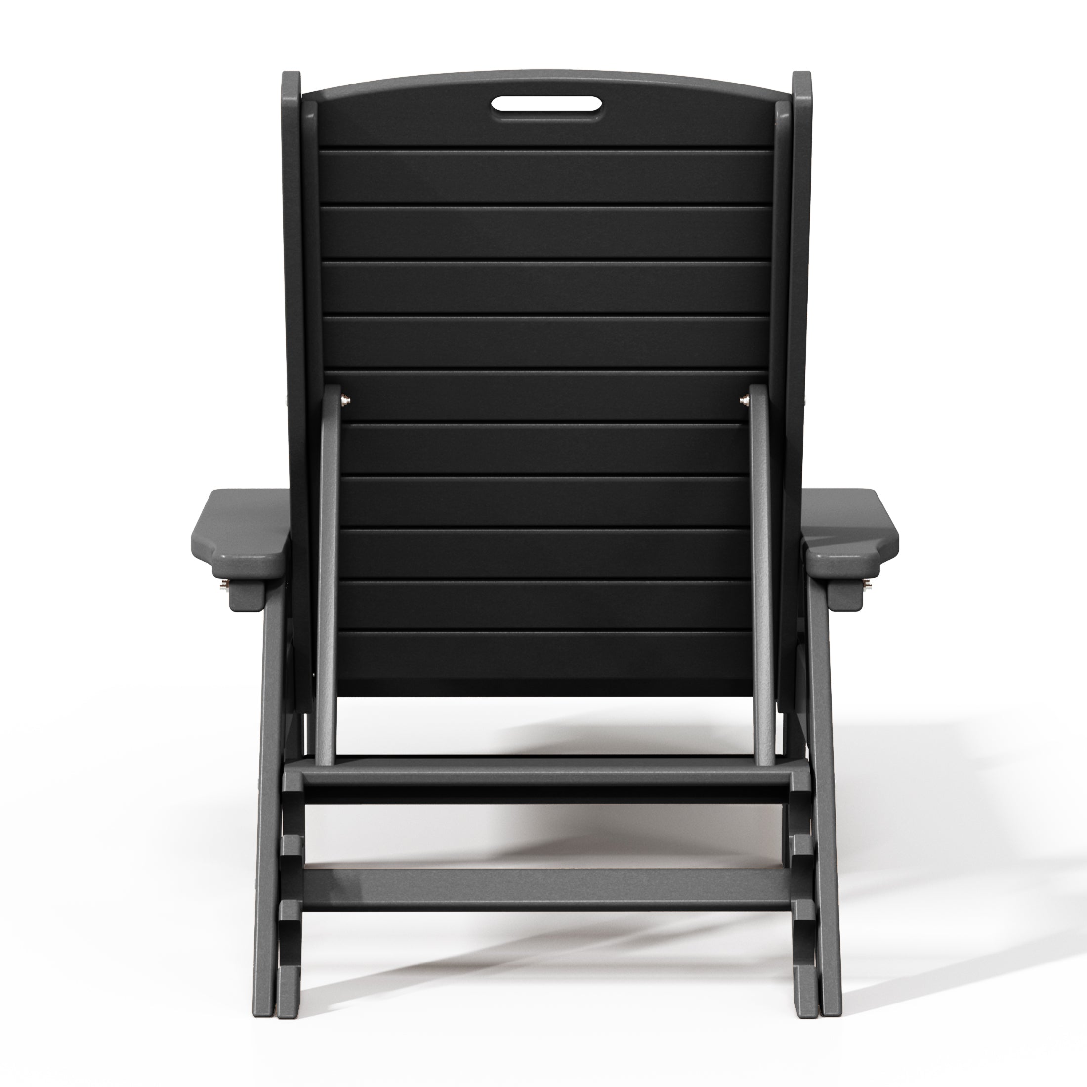 Malibu Poly Reclining Chaise Lounge Set With Table