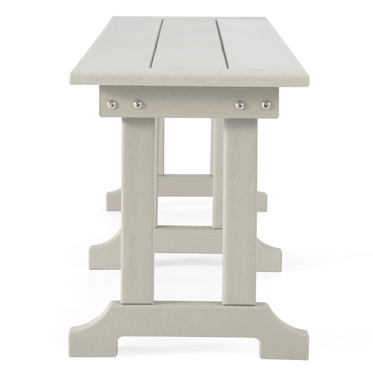 Malibu 65" Outdoor Patio Trestle Dining Bench