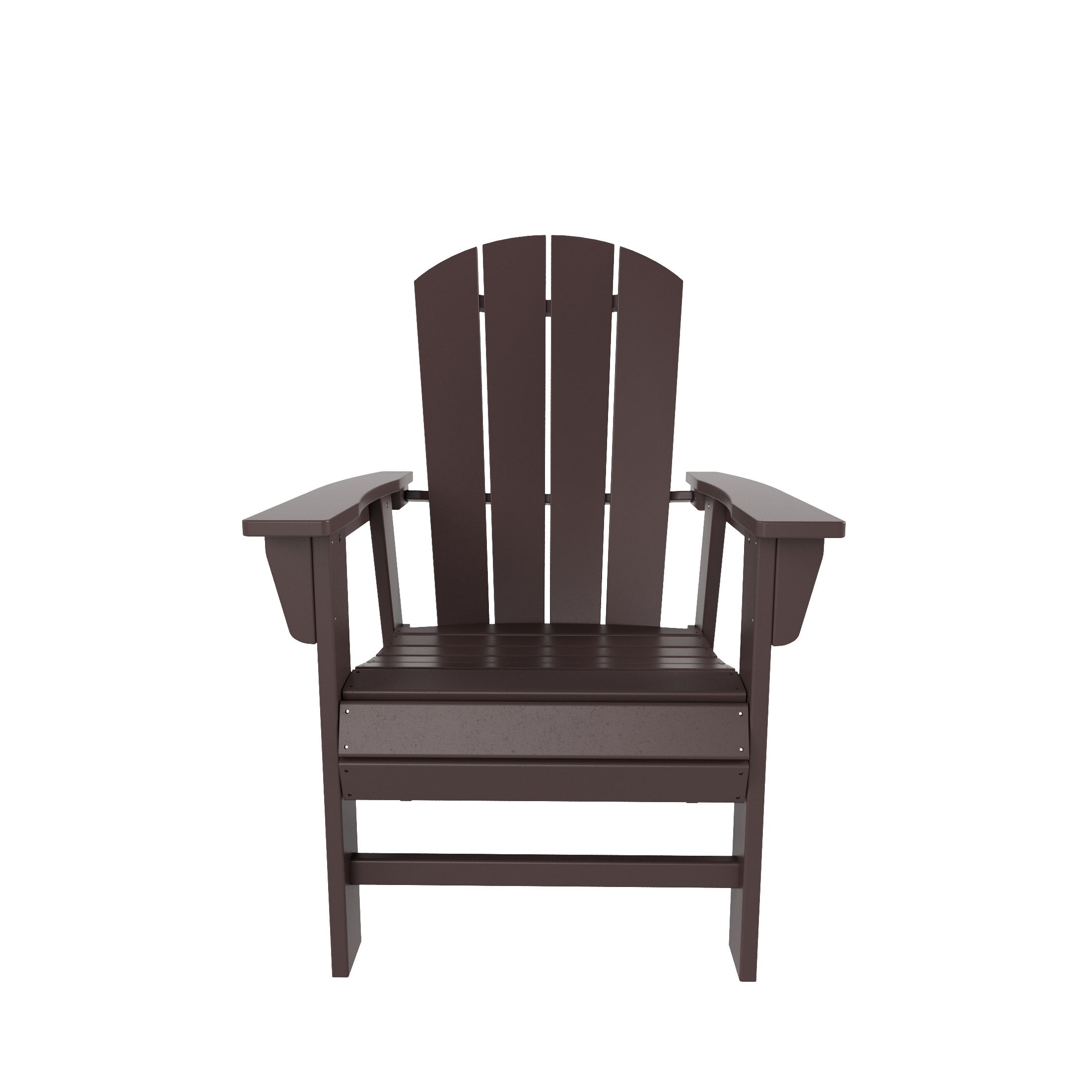 Malibu Outdoor Patio HDPE Plastic Adirondack Dining Chair