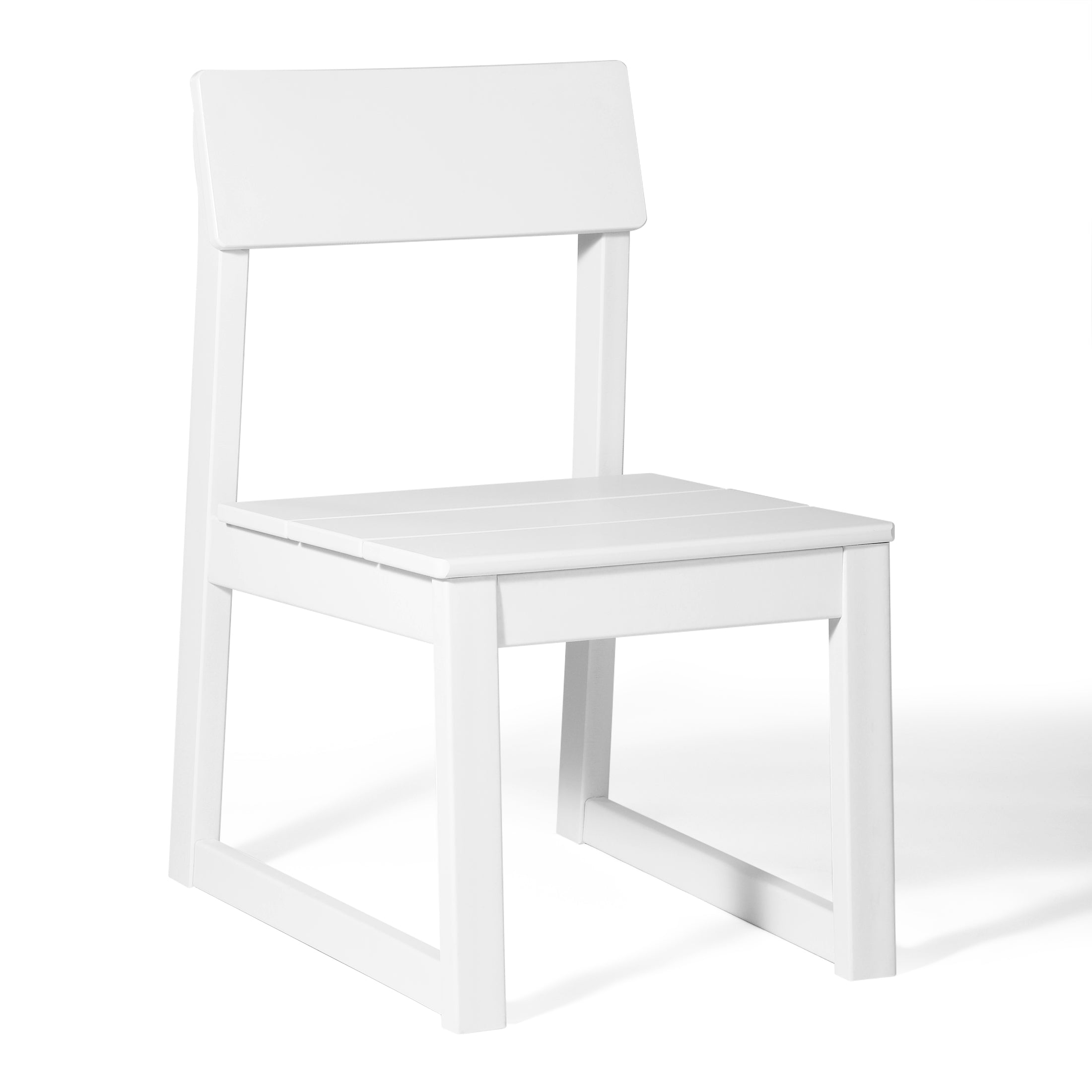 Paloma Modern HDPE Outdoor Armless Patio Dining Chairs (Set of 2)