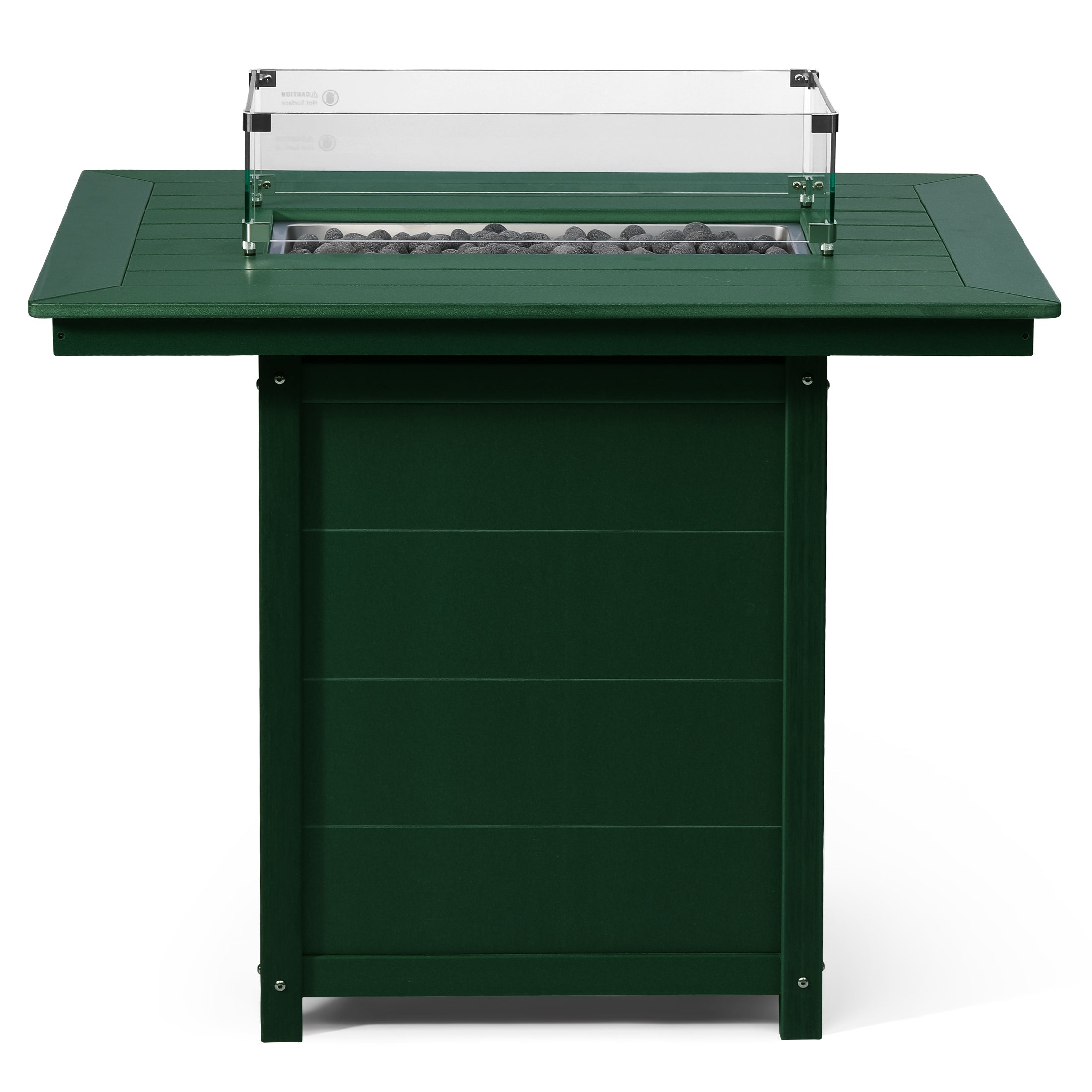 Helios 46" Modern Outdoor Patio Gas Propane Rectangle Fire Pit Table
