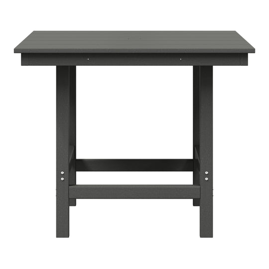 Ashore 5-Piece HDPE Outdoor Square Patio Dining Table Set with Armchairs