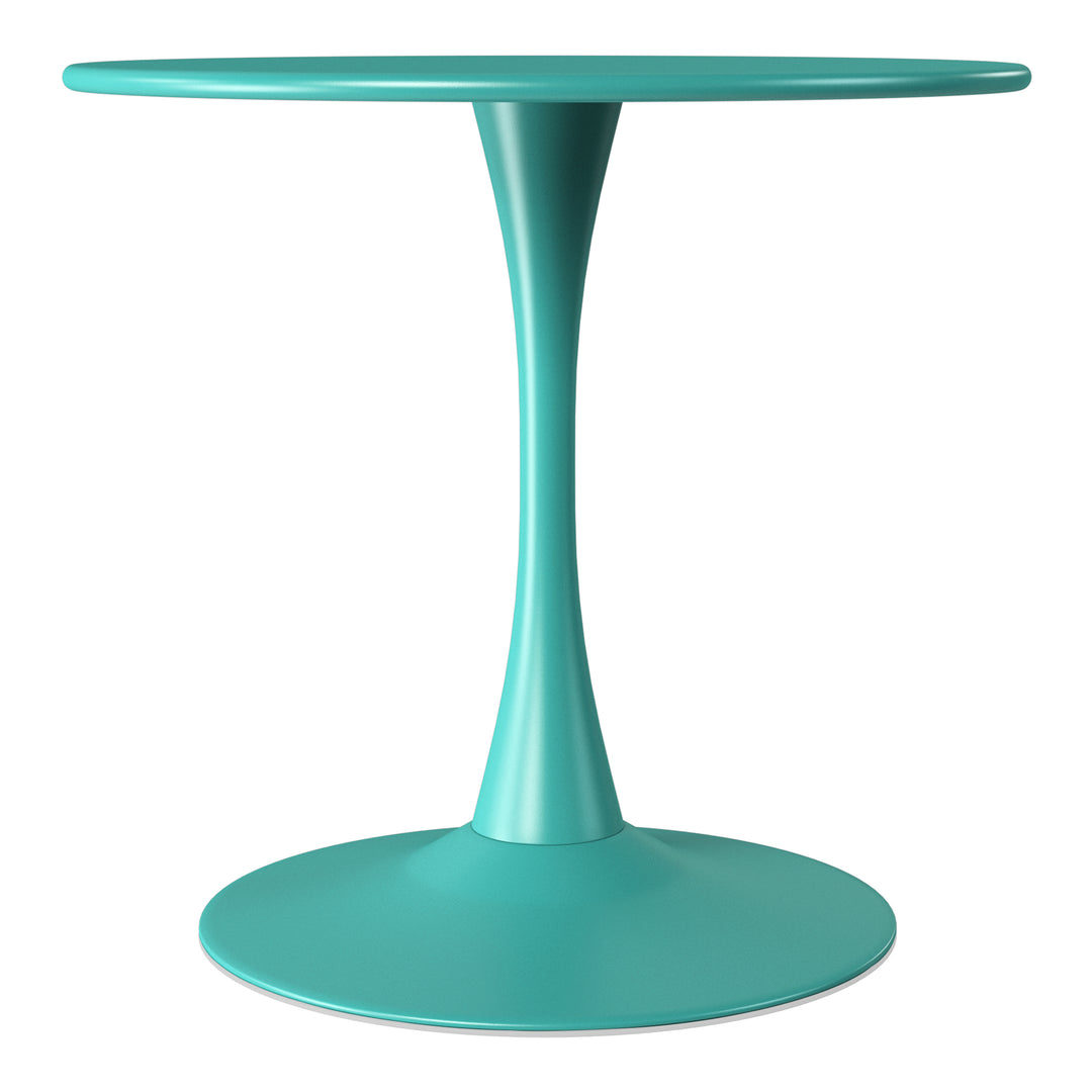 Playa 31.5" Round Outdoor Indoor Metal Cocktail Dining Table