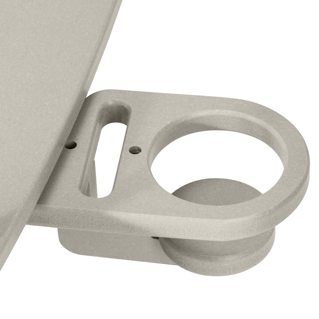 St. Augustine 4ft Outdoor HDPE Poly Farmhouse Hanging Porch Swing With Cup Holders