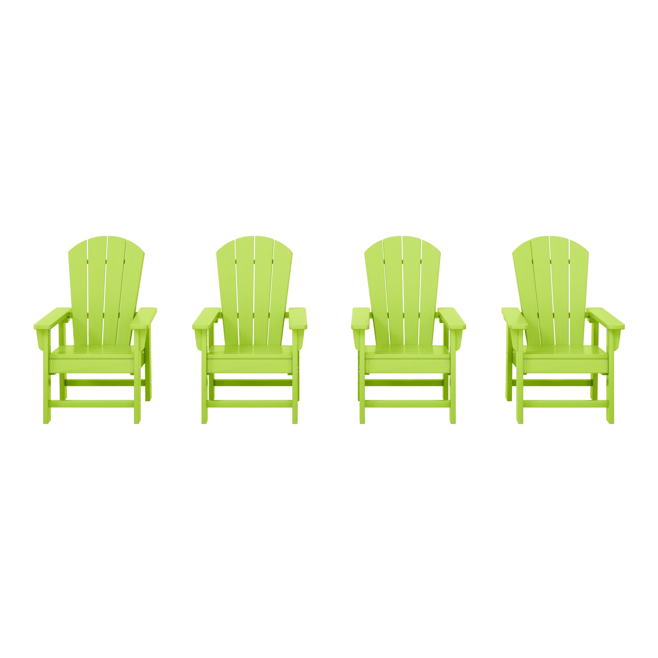 Malibu Kids Outdoor Adirondack Plastic Patio Chair (Set of 4)