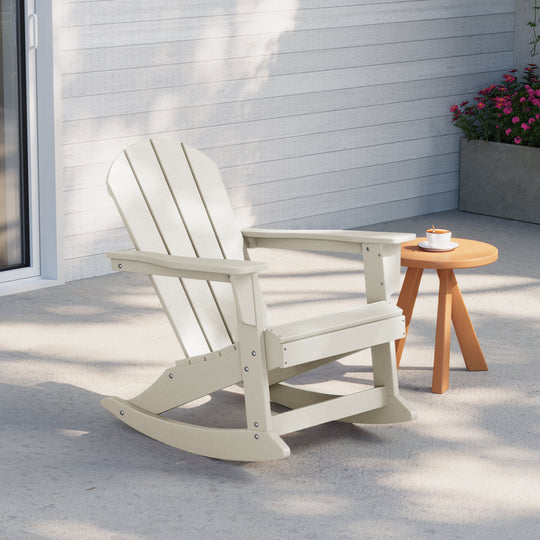 Malibu Westintrends Outdoor / Patio Poly Adirondack rocking chair